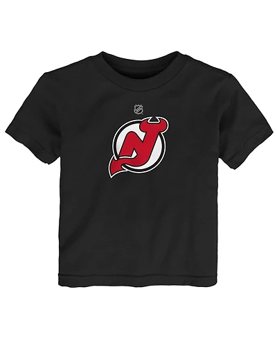 Outerstuff Baby Boys and Girls Black New Jersey Devils Primary Logo T-Shirt