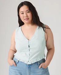Levi's Plus Teagan V-Neck Sleeveless Blouse
