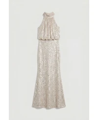 Coast Women's Halterneck Sequin Bridesmaid Maxi Dress