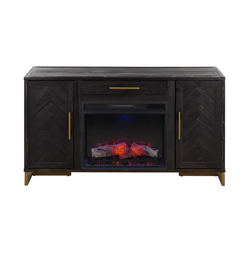 Augusta Home Goram 2 Cabinet 1 Drawer Fir Fireplace