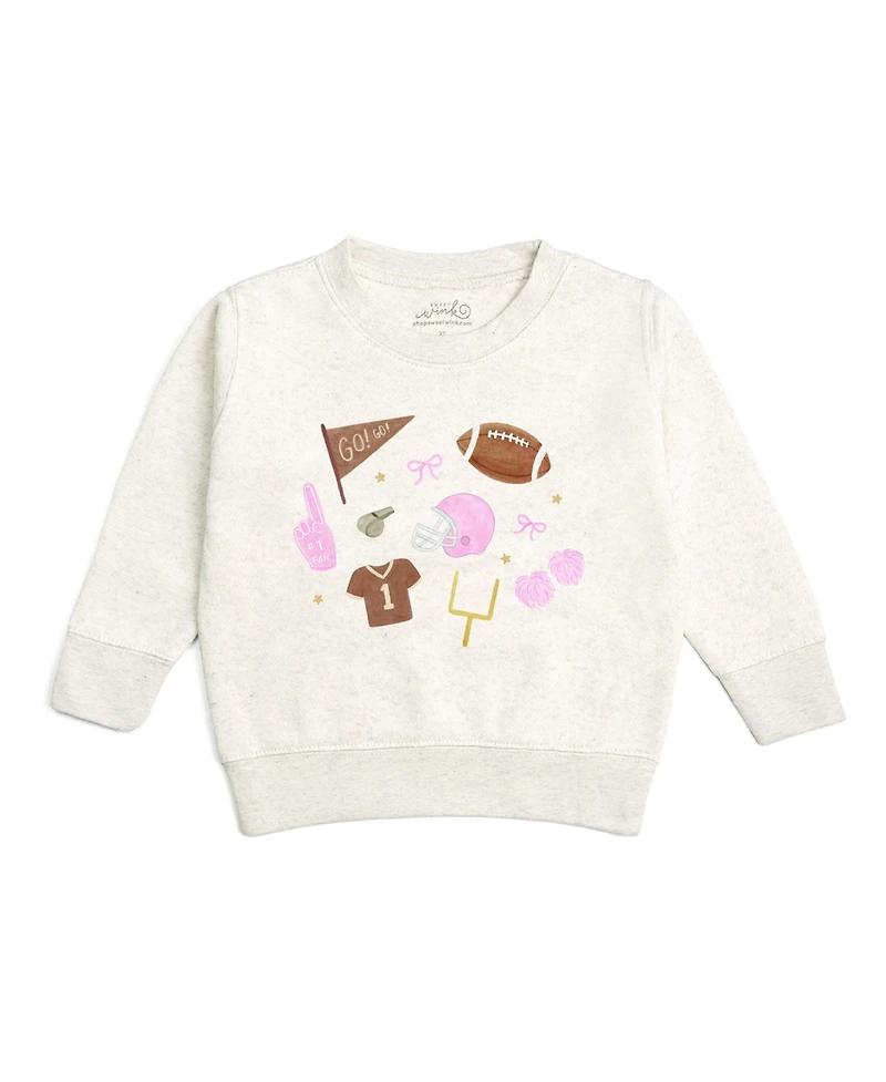 Sweet Wink Baby Girls Game Day Icon Sweatshirt