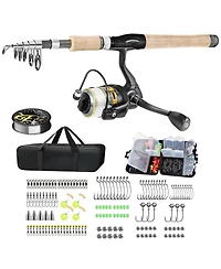 Aofar 6.9FT Carbon Fiber Fishing Rod Reel Combo Kit