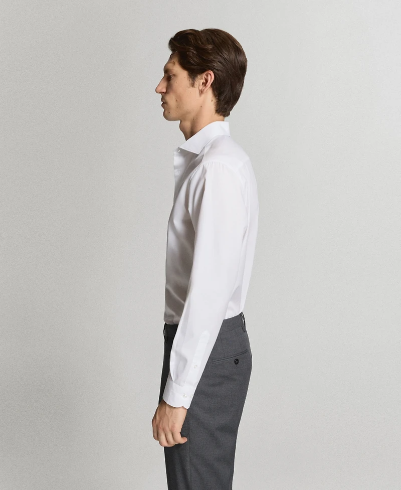 Mango Men's Regular-Fit Cotton Dress Shirt