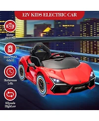 homfan Lamborghini Revuelto Remote Control Battery Powered Ride-On Car, Ages 3+