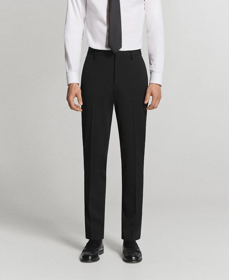 Mango Men's Stretch Fabric Super Slim-Fit Suit Pants