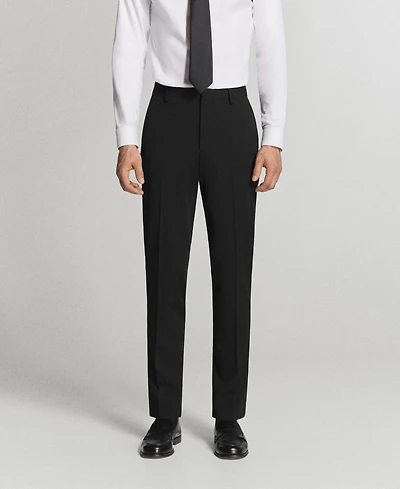 Mango Men's Stretch Fabric Super Slim-Fit Suit Pants
