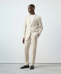 Mango Men's Amalfi Linen Slim-Fit Suit Blazer
