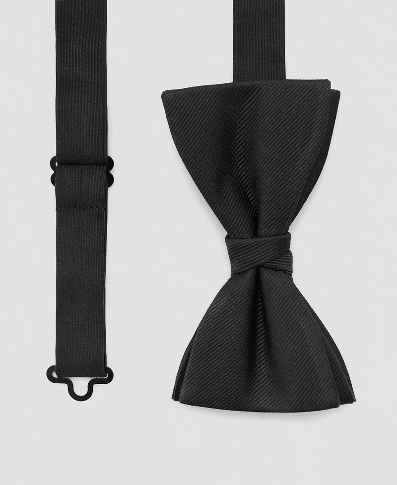 Mango Men's Microstructure Classic Bow Tie