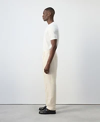 Mango Men's Regular-Fit Lyocell-Linen-Blend Pants