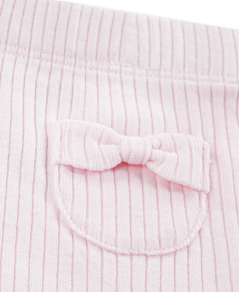 Huggies Baby Girls' Babywear Rib-Knit Pants, 2-Pack