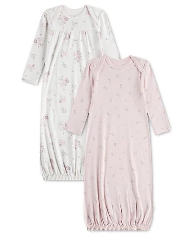 Huggies Baby Girls' Babywear Long-Sleeve Gowns, 2-Pack