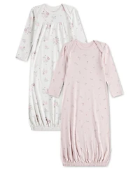 Huggies Baby Girls' Babywear Long-Sleeve Gowns, 2-Pack