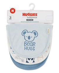 Huggies Baby Boys' Babywear Bibs, 3-Pack
