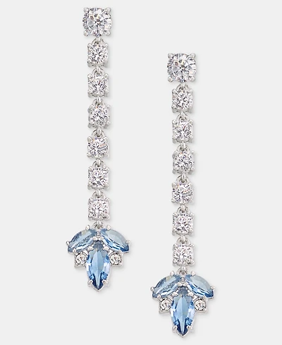 Marchesa Cubic Zirconia Linear Drop Earrings