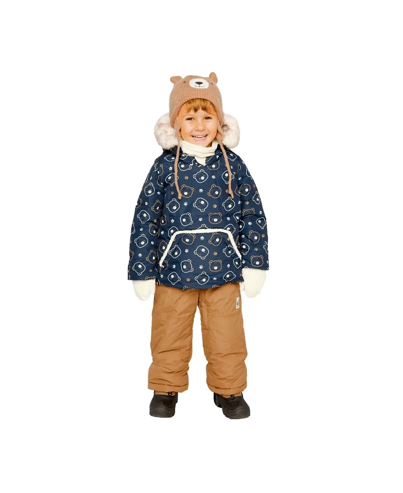Deux par Toddler Boys ( 2T 3T ) Two Piece Snowsuit Printed Teddy Bears