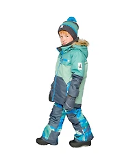 Deux par Toddler Boys Two Piece Play Snowsuit and Colorblock with Camouflage Pants 2T-5T