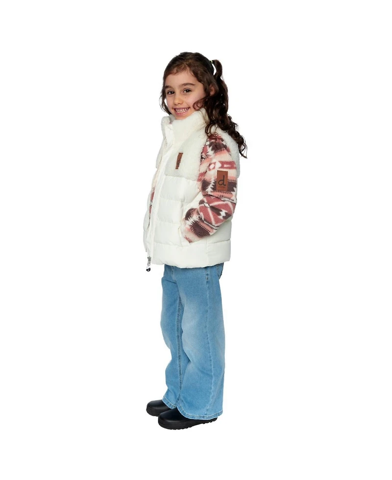Deux par Deux Toddler Girl (2T-5T)Sleeveless Mid-Season Vest