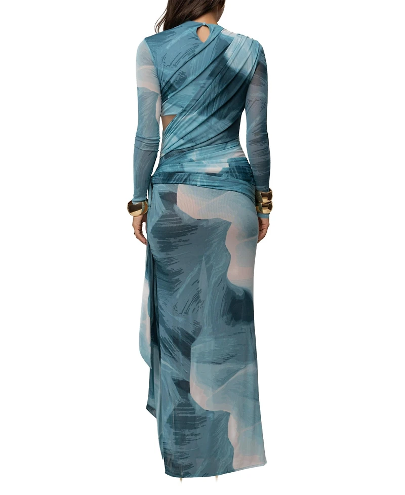 Jluxlabel Women's Heatwave Mesh Maxi Dress