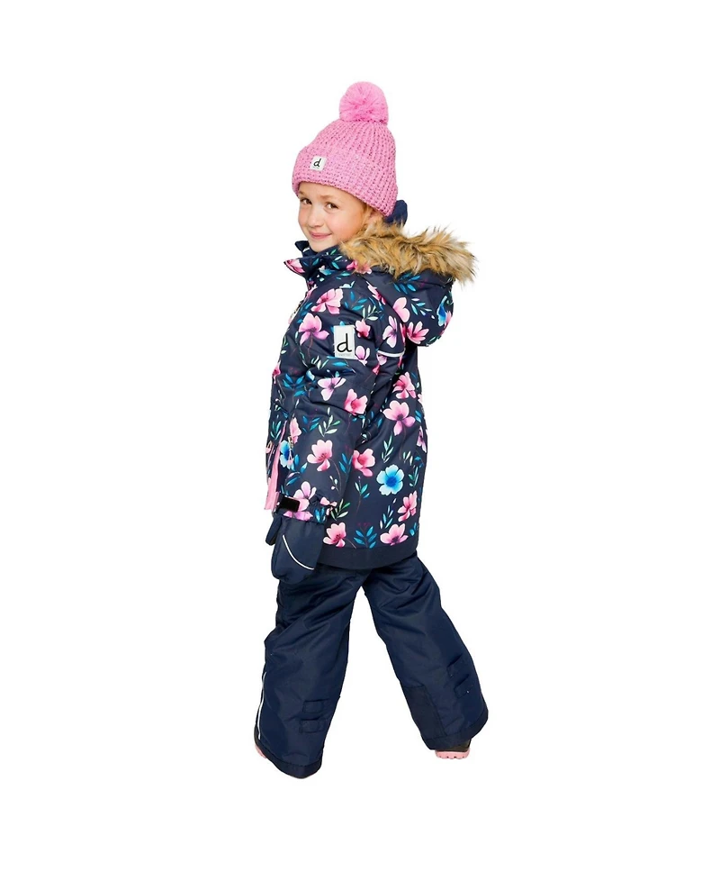 Deux par Toddler Girl (2T-5T) Two Piece Play Snowsuit Floral Print