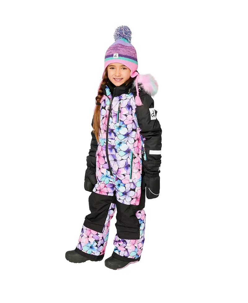 Deux par Toddler Girl ( 2T To 5T ) One Piece Play Snowsuit Floral Print