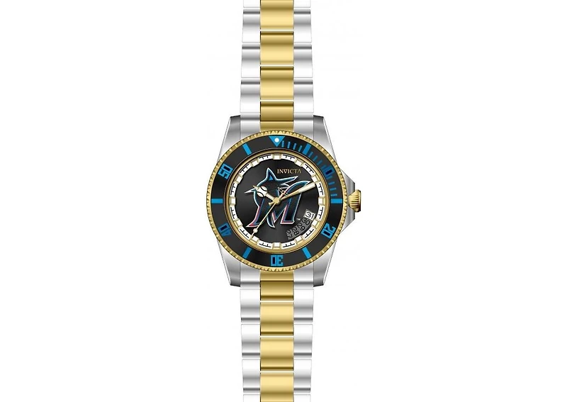 Invicta Men's 42993 Mlb Miami Marlins Automatic Black Dial Watch