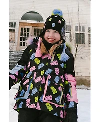 Deux par Little and Big Girl (6-14) Two Piece Play Snowsuit Gummy Bear Print