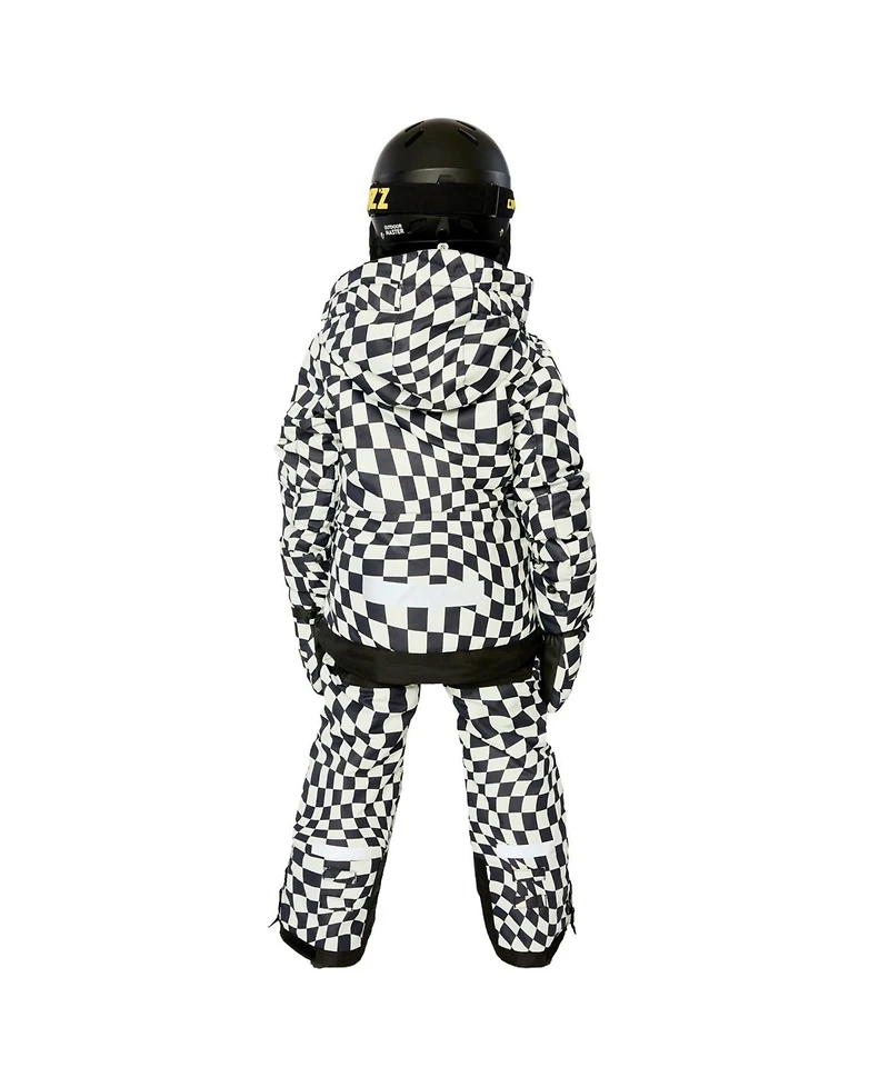Deux par Little and Big Boy 6-16 Two Piece Teknik Snowsuit Checkered Print