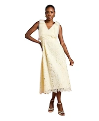 Coast Women's Shoulder Organza Lace Midi Dress