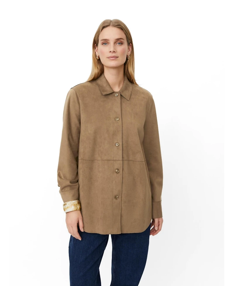 Masai Copenhagen Women's MaIvethra Faux Suede Shirt