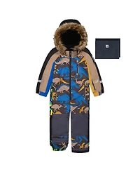 Deux par Little and Big Boy (6-14) One Piece Play Snowsuit Dinosaur Print