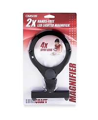 Carson Lc-15 LumiCraft Magnifier, 2x Hands Free with 4x Bi-Focal Spot Lens