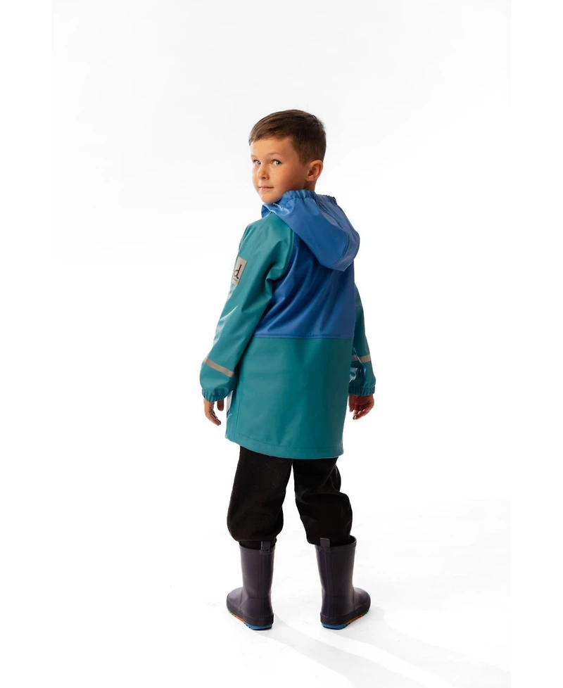 Deux par Toddler Boys (2T-5T) Rain Jacket Dark Turquoise