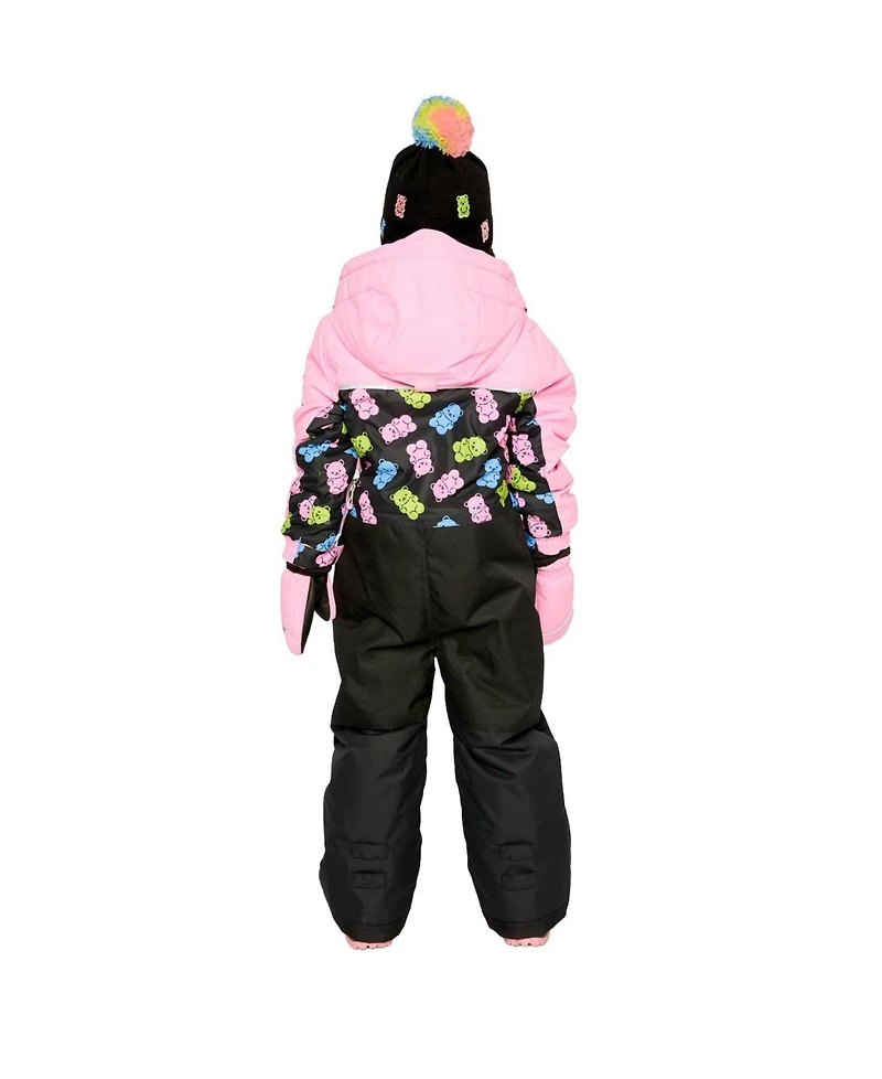 Deux par Toddler Girls (2-5)One Piece Play Snowsuit Gummy Bear Print