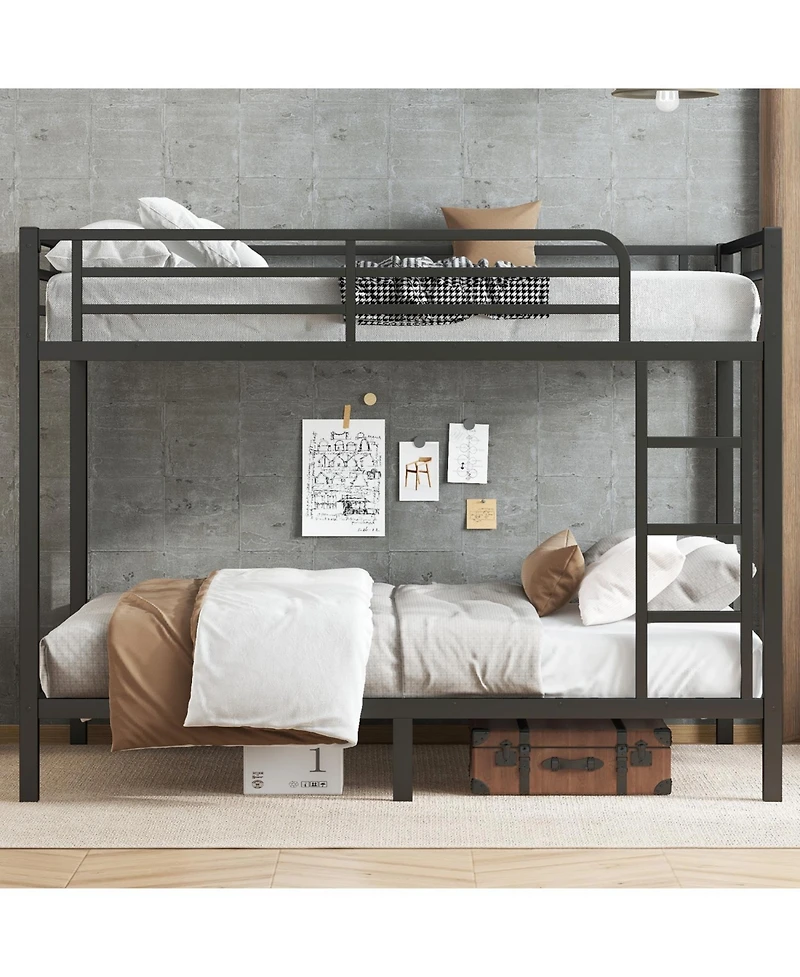 Streamdale Furniture Metal Full Xl over Full Xl Bunk Bed