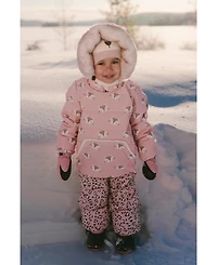 Deux par Deux Toddler Girl ( 2T - 3T ) Two-Piece Snowsuit Rose Leopard Print
