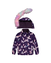 Deux par Toddler Girls (2T-5T) Two Piece Play Snowsuit Unicorn Print Pants