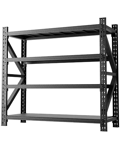 Boyel Living Steel Heavy Duty Storage Rack 5000lb Capacity Adjustable 4 Shelf