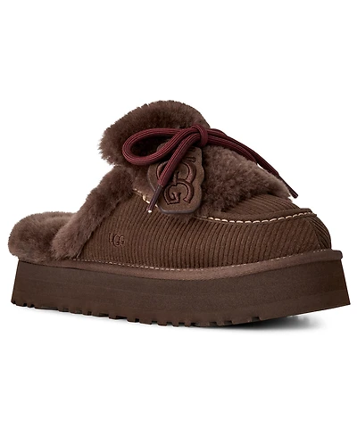 Ugg Women's Disquette Heritage Lace-Up Clog Slippers
