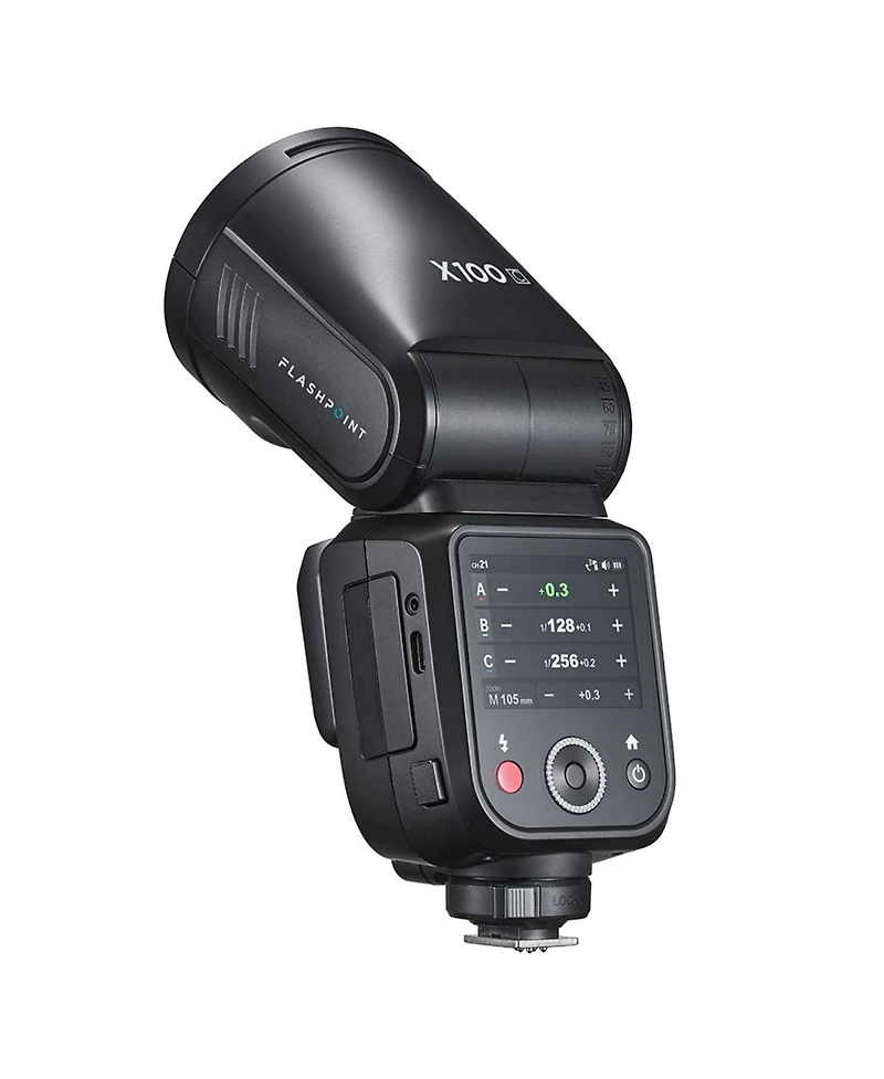 Flashpoint X100 Ttl R2 On Camera Li-on Round Head Flash For FujiFilm, Godox V100 F (No Sub Flash)