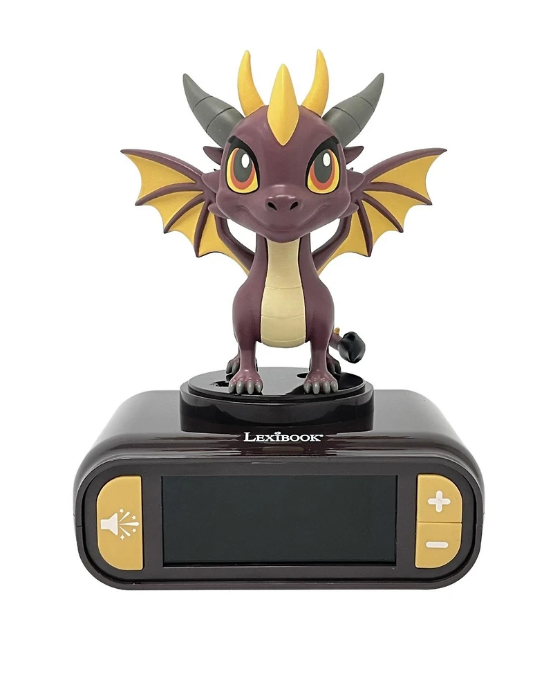 Lexibook , Alarm Clock, Dragon Night Light with Sound Effects, RL800DRA