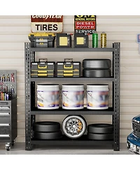 Boyel Living Steel Heavy Duty Storage Rack 4000lb Capacity Adjustable 4 Shelf