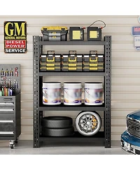 Boyel Living Heavy Duty Storage Rack 4000lb Capacity 4 Shelf Adjustable Steel