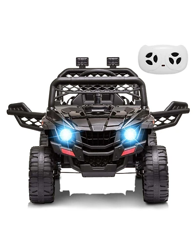 homfan 12V Kids Electric Ride On Utv Truck with Parental Remote Control, Spring Suspension, Ages 3-8