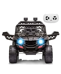 homfan 12V Kids Electric Ride On Utv Truck with Parental Remote Control, Spring Suspension, Ages 3-8