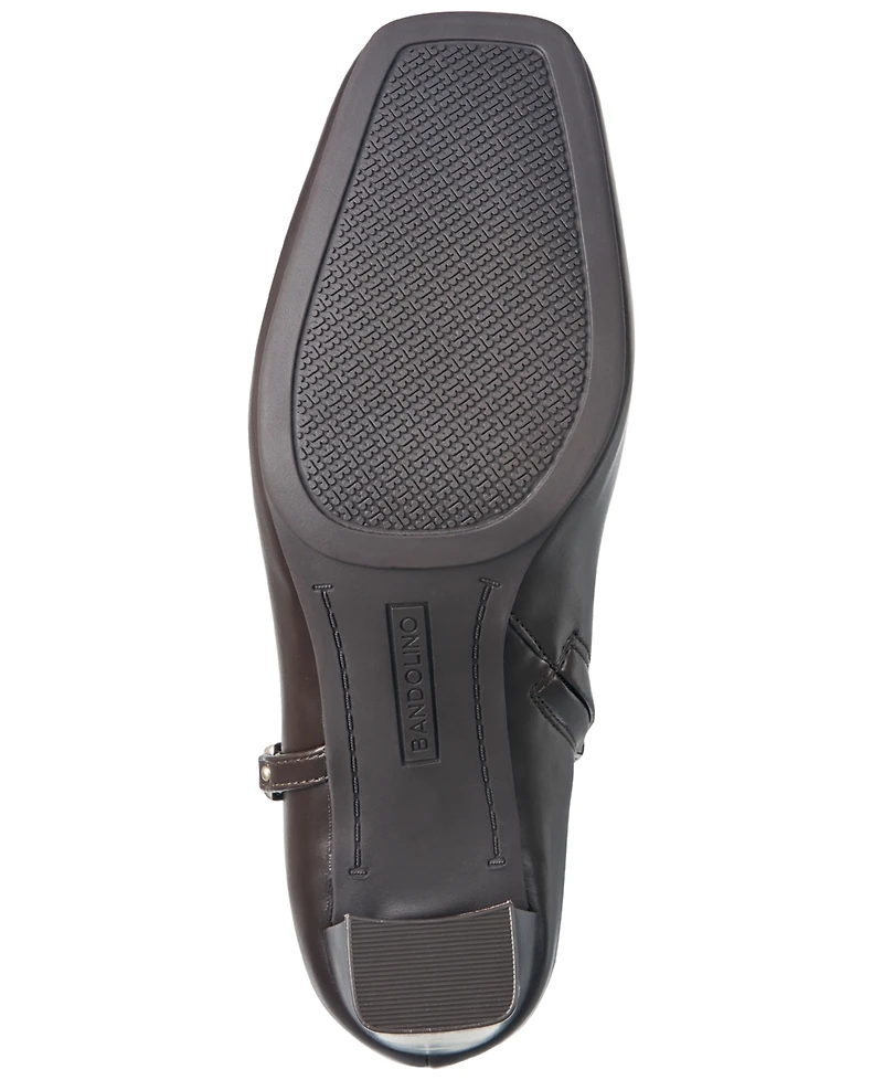 Bandolino Women's Urbiny Stacked Heel Square Toe Booties