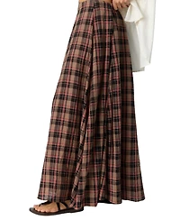 Free People Women's A-Line Pleated Maxi Skirt