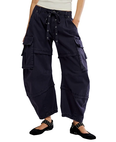 Free People Women's We The Low-Rise Baggy Cargo Pants