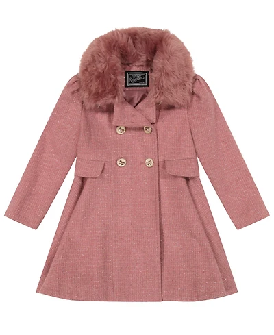 S Rothschild & Co Toddler Girls' 2T-5T Long-Sleeve Princes Coat