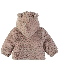 S Rothschild & Co Toddler Girls' 2T-5T Long-Sleeve Fur Reversible Jacket