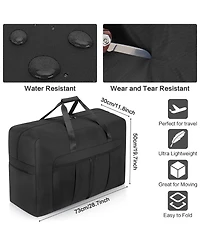 Piscifun Large Foldable Travel Duffel Bag Water Resistant Multi Purpose Storage